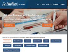 Tablet Screenshot of pavilionservices.com